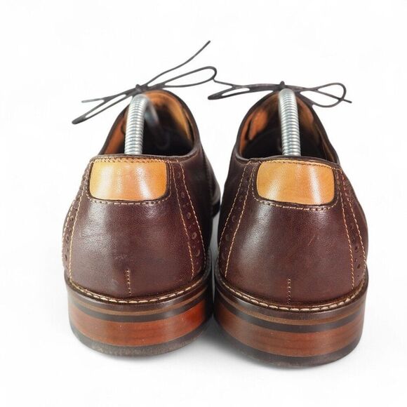 Johnston & Murphy Warner Plain Toe‎ Leather Oxfords 20-6943 Brown Men\'s 10.5D main image 5